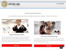 Tablet Screenshot of cottagelakekarate.com